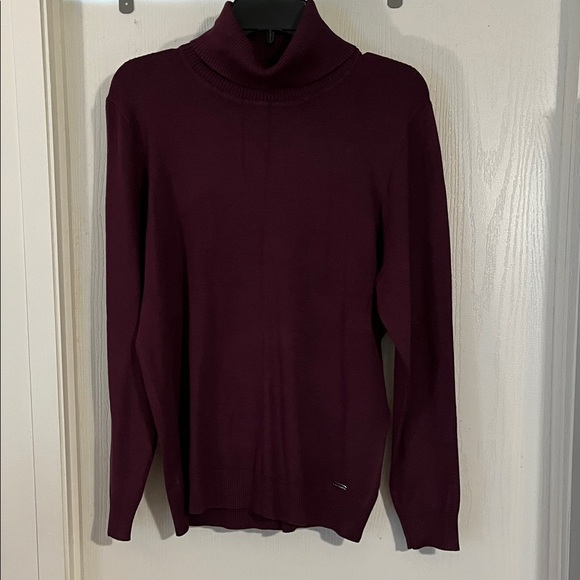 Calvin Klein Cream or Burgundy Soft Turtleneck Sweaters Large New - Picture 10 of 16